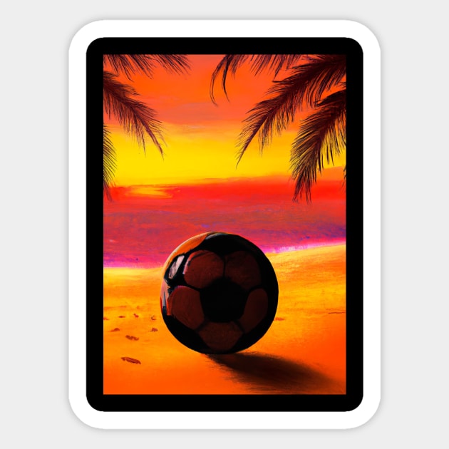 Island palm football Sticker by maxcode